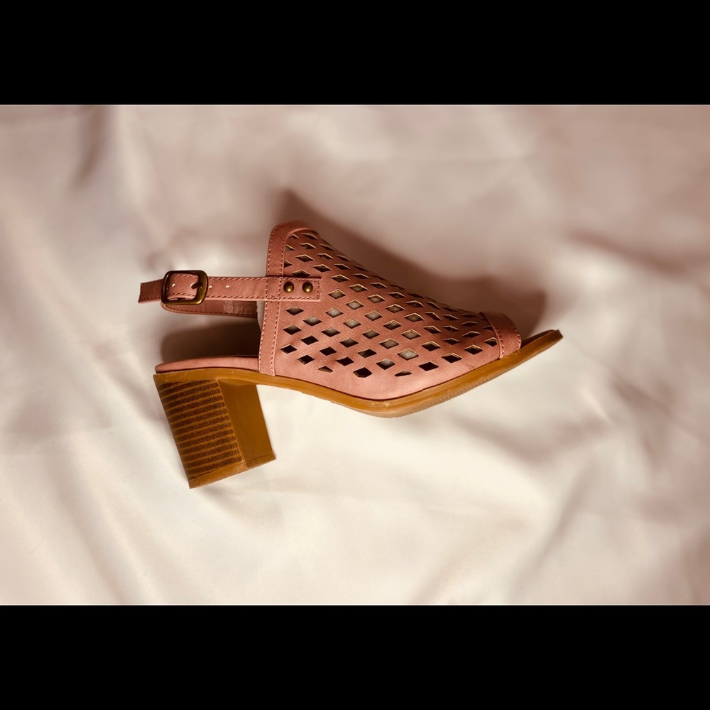 VTG EASY STREET DUSTY ROSE HEELS